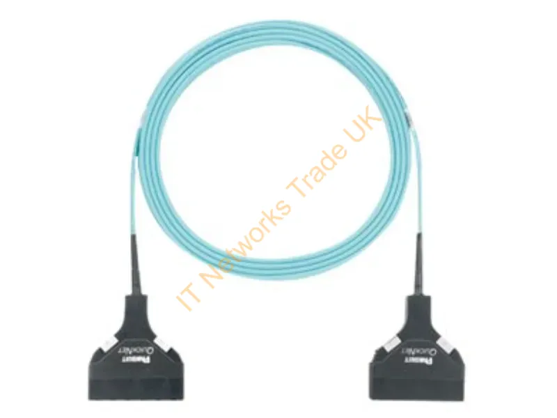 FXTSLXNXNSNM015 - Panduit Fxtslxnxnsnm015 Infiniband/Fibre Optic Cable 590.6" (15 M) 12X Lc Om3 Aqua Color
