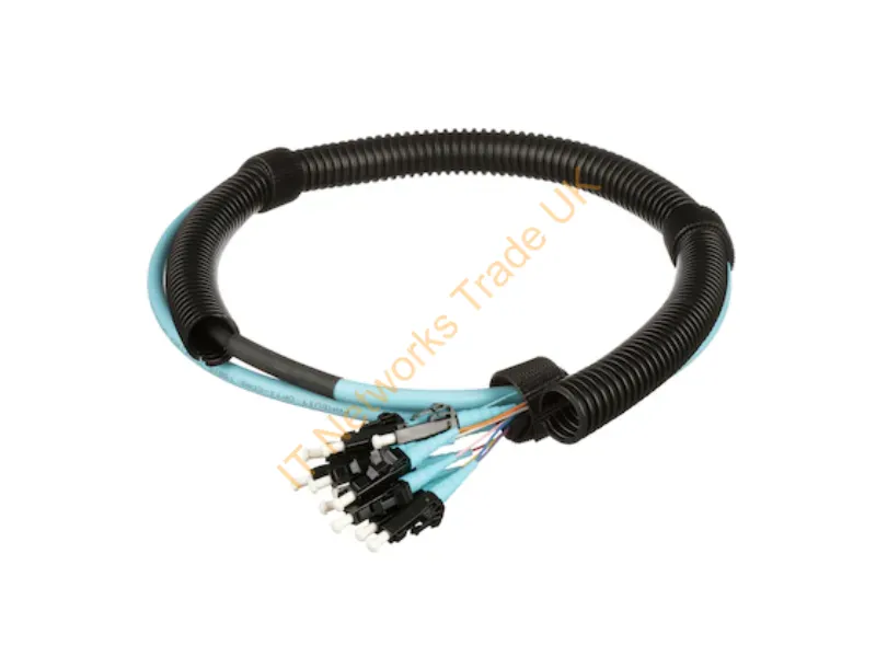 FXTSR17NNSNM002 - Panduit Fxtsr17Nnsnm002 Infiniband/Fibre Optic Cable 78.7" (2 M) 12X Lc Pigtail Ofnr Om3 Aqua Color