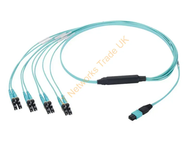 FZ8RP5NLSQNM008 - Panduit Fz8Rp5Nlsqnm008 Infiniband/Fibre Optic Cable 315" (8 M) Mpo Lc Ofnp Aqua Color