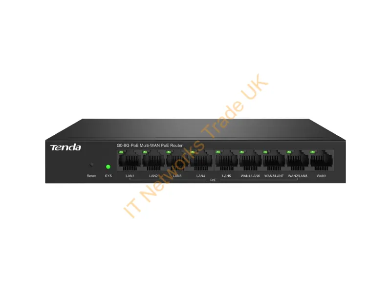 G0-8G-POE - Tenda G0-8G-Poe Wired Router Gigabit Ethernet Black