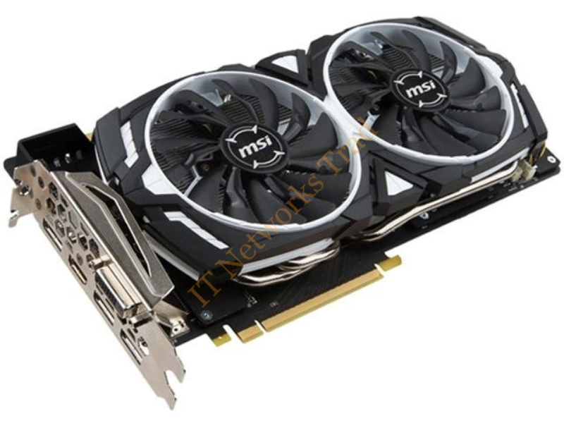 G1070AR8C MSI GeForce GTX 1070 ARMOR 8G OC 8GB GDDR5 256-Bit HDMI / 3x DisplayPort / Dual-Link DVI-D PCI Express 3.0 x16 Video Graphics Card