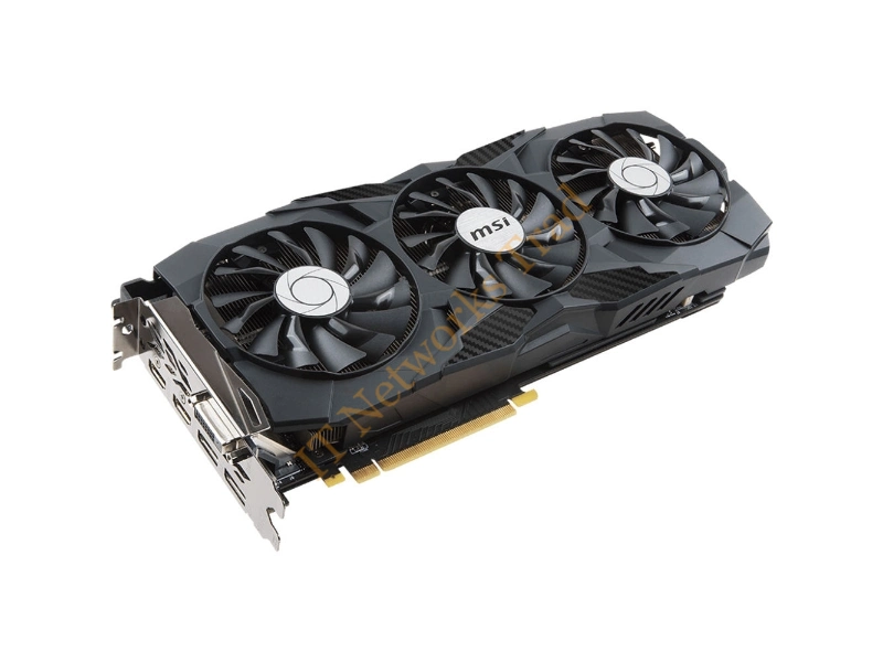 G1080TD11C MSI nVidia GeForce GTX 1080 Ti 11GB GDDR5X 352-Bit 2x HDMI / 2x DisplayPort / Dual-Link DVI-D PCI Express 3.0 x16 Video Graphics Card