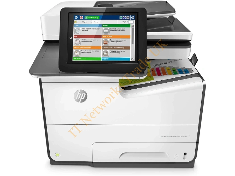 G1W40A#BGJ HP Enterprise MFP 586f Multifunction Color Printer Copy Scan Fax Duplex