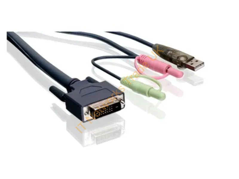 G2L7D05UDTAA - Iogear G2L7D05Udtaa Kvm Cable Black 189" (4.8 M)