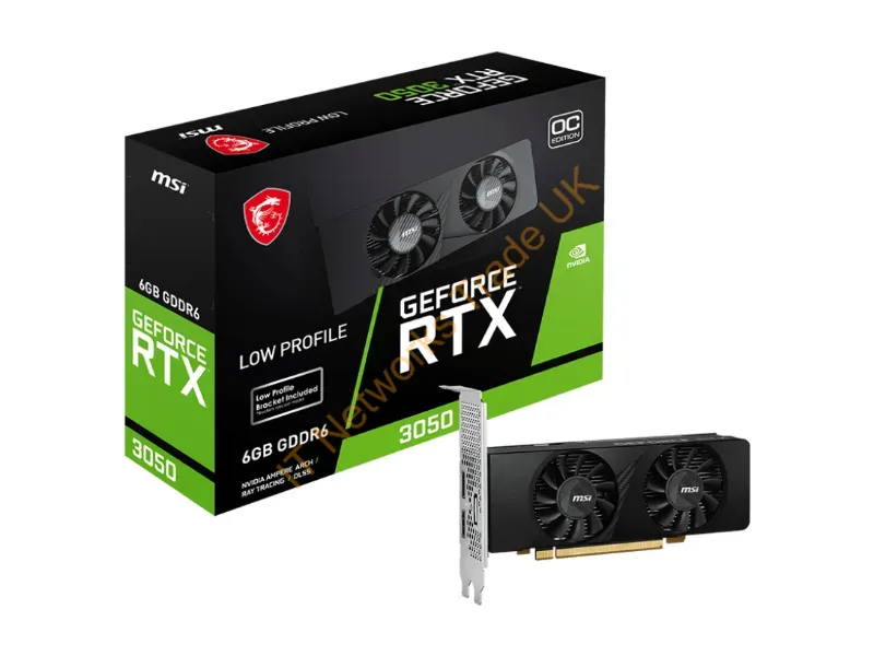 G3050LP6C - Msi Geforce Rtx 3050 Lp 6G Oc Graphics Card Nvidia 6 Gb Gddr6
