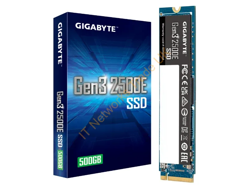 G325E500G - SSD GIGABYTE 2500e 500GB M.2 PCIe G325E500G PCIe 3.0 x4 NVME