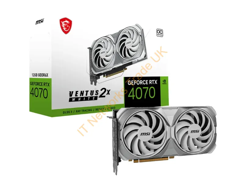 G4070V2XW12C - Msi Ventus Geforce Rtx 4070 2X White 12G Oc Nvidia 12 Gb Gddr6X