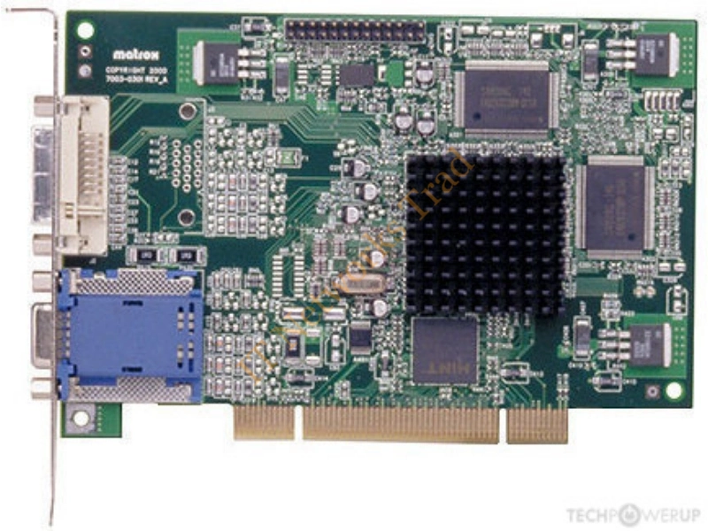 G45FMDVP32DB-2 Matrox Graphics Millennium G450 32MB 64-Bit DDR PCI 7003-0301 Video Graphics Card