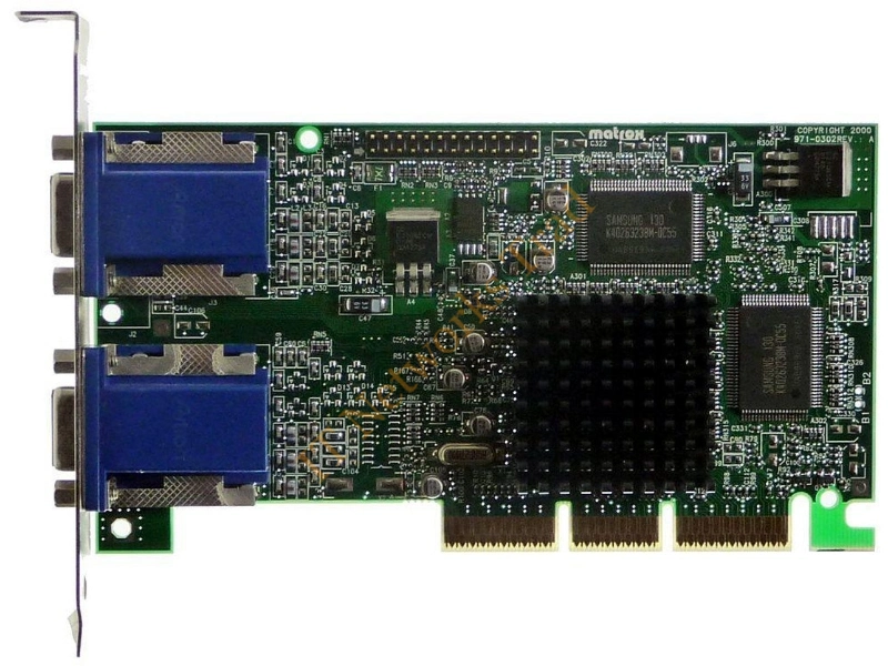 G45MDHA32DR Matrox Graphics Millennium G450 32MB Dual Head DDR Video Graphics Card