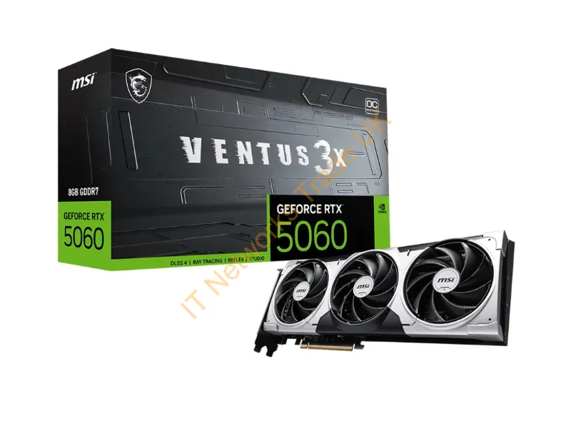 G5060-8V3C - Msi Geforce Rtx 5060 8G Ventus 3X Oc Graphics Card Nvidia 8 Gb Gddr7