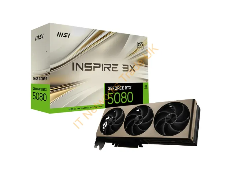 G5080-16I3C - Msi Geforce Rtx 5080 16G Inspire 3X Oc Graphics Card Nvidia 16 Gb Gddr7