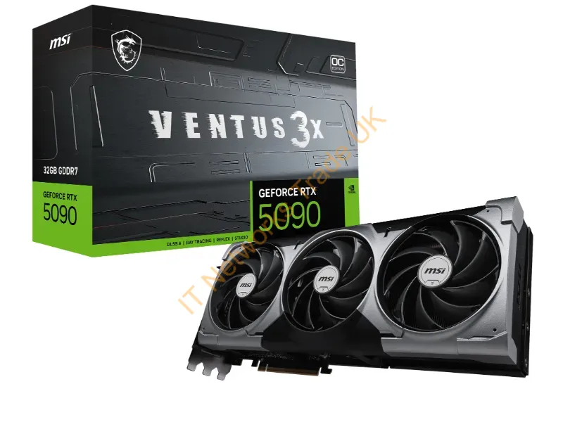 G5090-32V3C - Msi Ventus Geforce Rtx 5090 32G 3X Oc Graphics Card Nvidia 32 Gb Gddr7