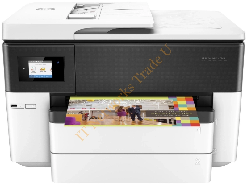 HP OfficeJet Pro 7740 4800 x 1200DPI Thermal Inkjet A3 22ppm Wi-Fi Multifunction Printers