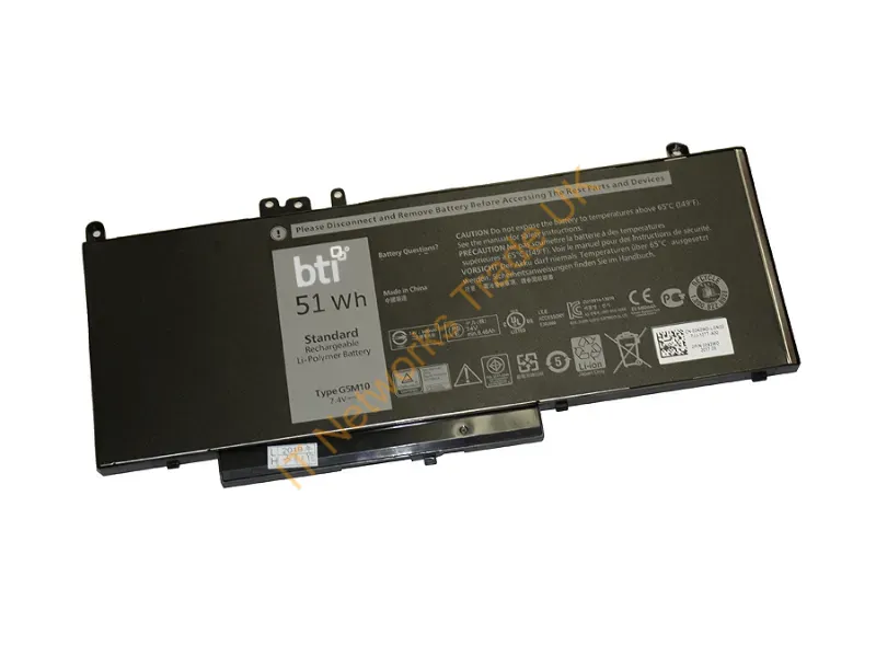 G5M10-BTI - Bti G5M10- Industrial Rechargeable Battery Lithium Polymer (Lipo) 6460 Mah 7.4 V