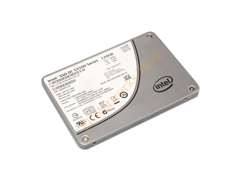 G67237-200 Intel DC S3500 Series 120GB Multi-Level Cell (MLC) SATA 6Gb/s 2.5-inch Solid State Drive SSD Storage