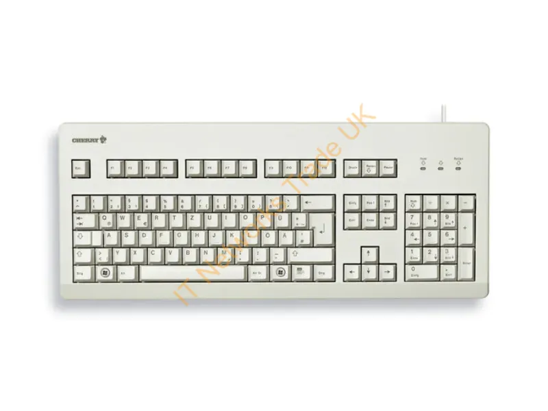 G80-3000LPCGB-0 - CHERRY G80-3000 USB QWERTY UK English Grey Keyboards