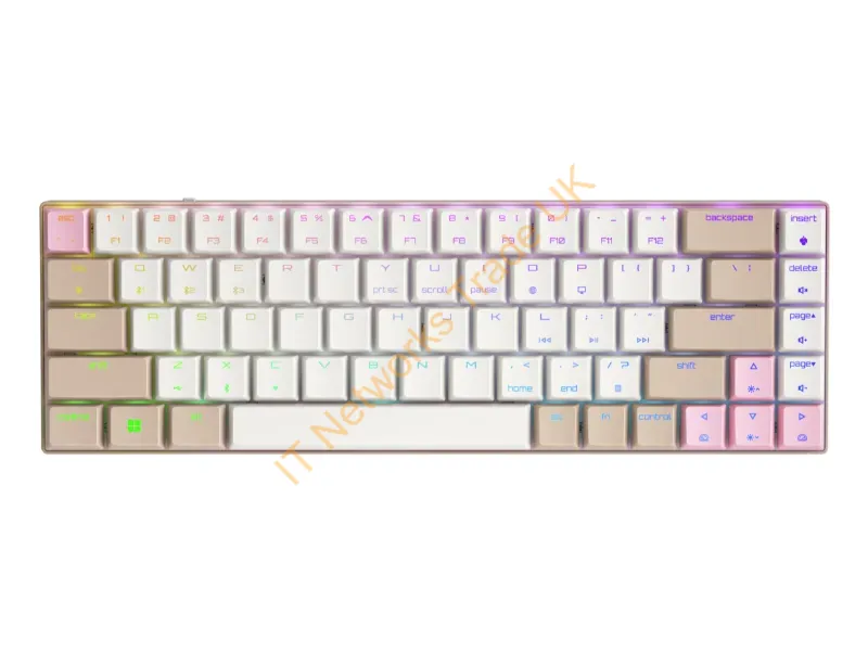 G80-3860LVAUS-17 - Cherry Mx-Lp 2.1 Compact Wireless Keyboard Gaming Usb + Rf Wireless + Bluetooth Qwerty English Beige, Khaki, Pink