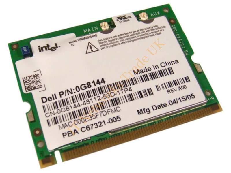 G8144 Dell WM3A2915ABG Wireless Mini PCi Wi-Fi Card for Latitude D410 Wireless LAN Card
