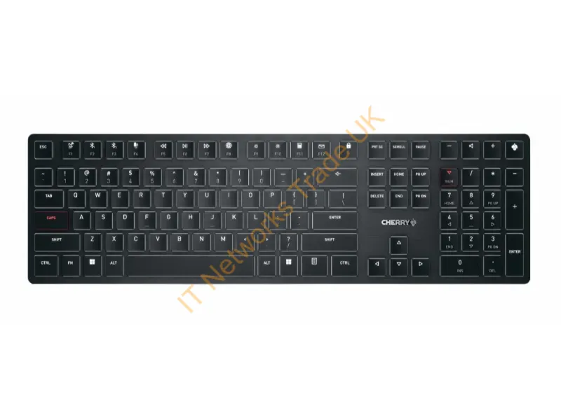 G8U-27000LTBUS-2 - Cherry Kw X Ulp Keyboard Home/Office Usb + Rf Wireless + Bluetooth Qwerty English Black, Gray