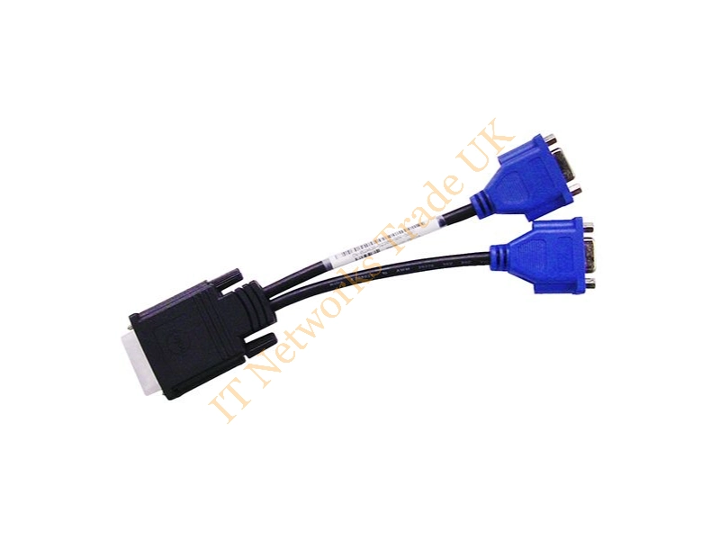 G9438 Dell 9-inch Dms-59 to Dual VGA Splitter Cable Connector