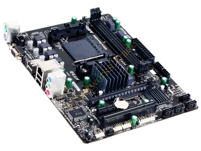 GA-78LMT-S2 Gigabyte AMD 760G + SB710 Chipset DDR3 2x DIMM 6x SATA System Board Socket AM3+ Desktop Motherboard
