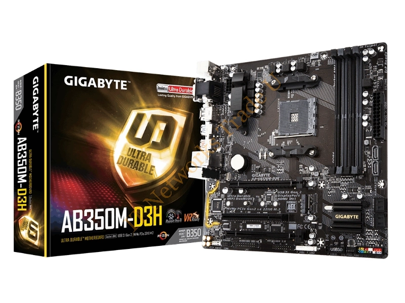 Gigabyte GA-AB350M-D3H AMD B350 Socket AM4 Micro ATX motherboard