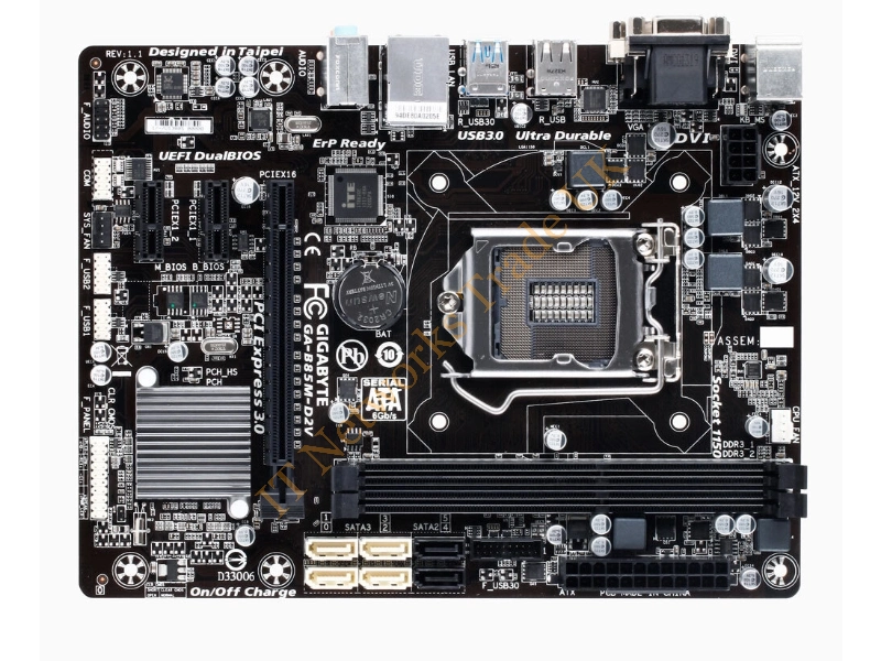 GA-B85M-D2V Gigabyte Motherboard CPU i3 i5 i7 LGA1150 Intel B85 DDR3 SATA3 USB 3.0