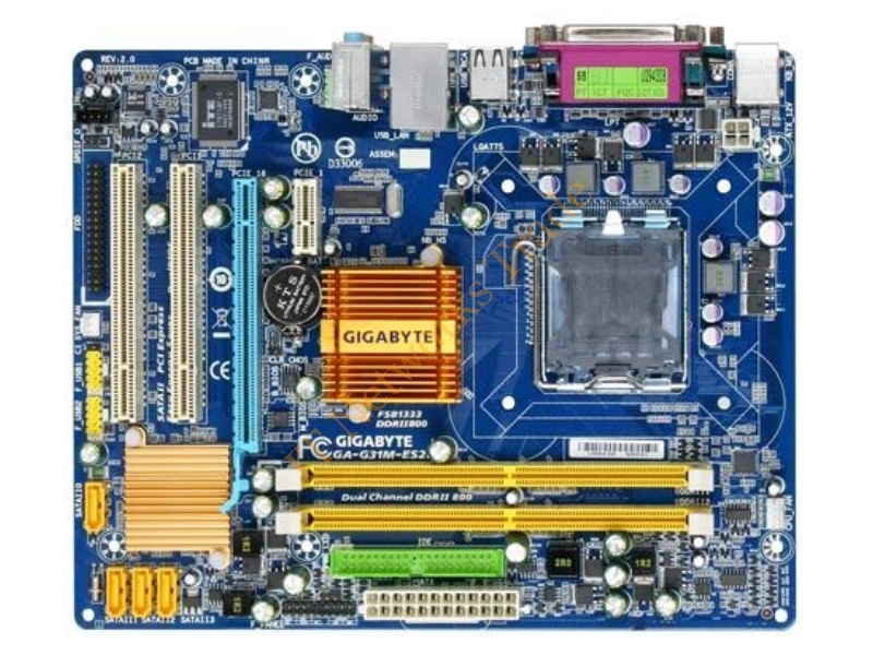 GA-G31M-ES2L Gigabyte Intel G31 Express/ICH7 DDR2 2-Slot System Board Socket LGA775 Desktop Motherboard