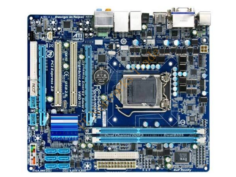 GA-H55M-S2V Gigabyte Intel H55 Express Chipset DDR3 2-Slot Serial ATA-300 Micro ATX System Board Socket LGA1156 Desktop Motherboard