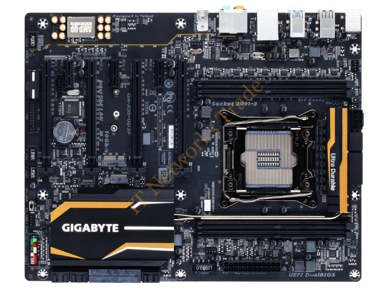 GA-X99-UD3P Gigabyte Intel X99 Express DDR4 4-Slot System Board Socket LGA2011-3 Desktop Motherboard