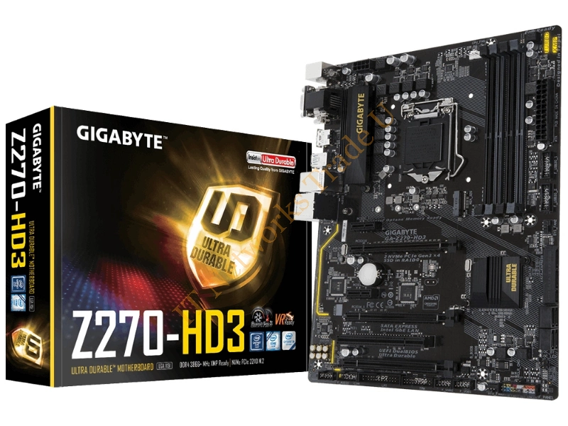 Gigabyte GA-Z270-HD3 Intel Z270 LGA 1151 (Socket H4) ATX motherboard