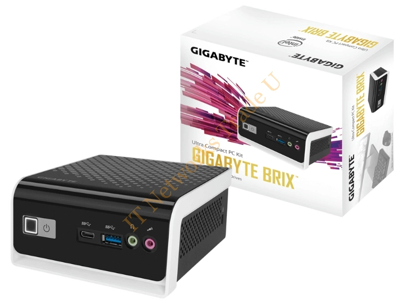 Gigabyte GB-BLCE-4000C N4000 Black, White PC/workstation barebone