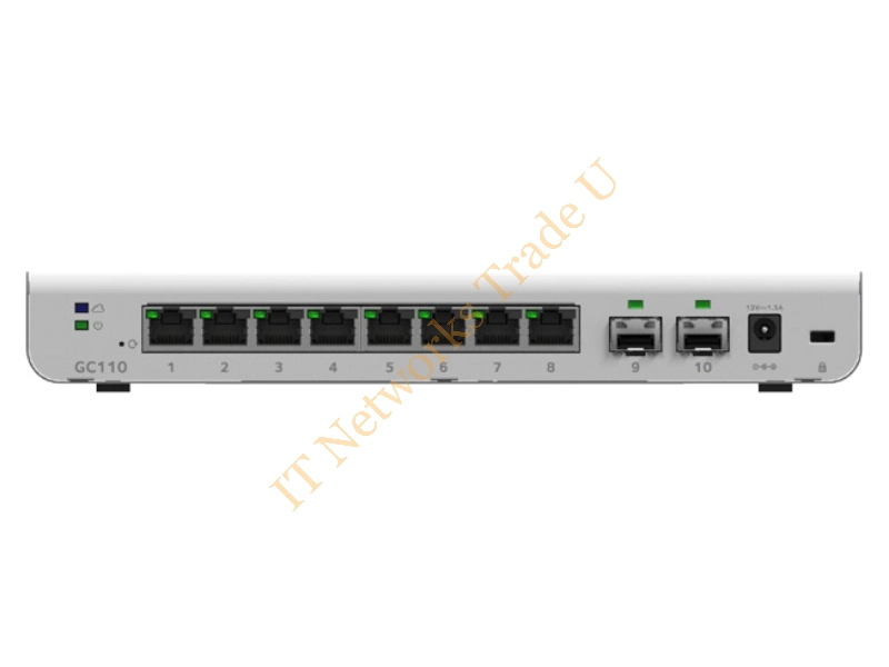 GC110-100UKS - Netgear GC110 Managed Gigabit Ethernet (10/100/1000) Grey Network Switch