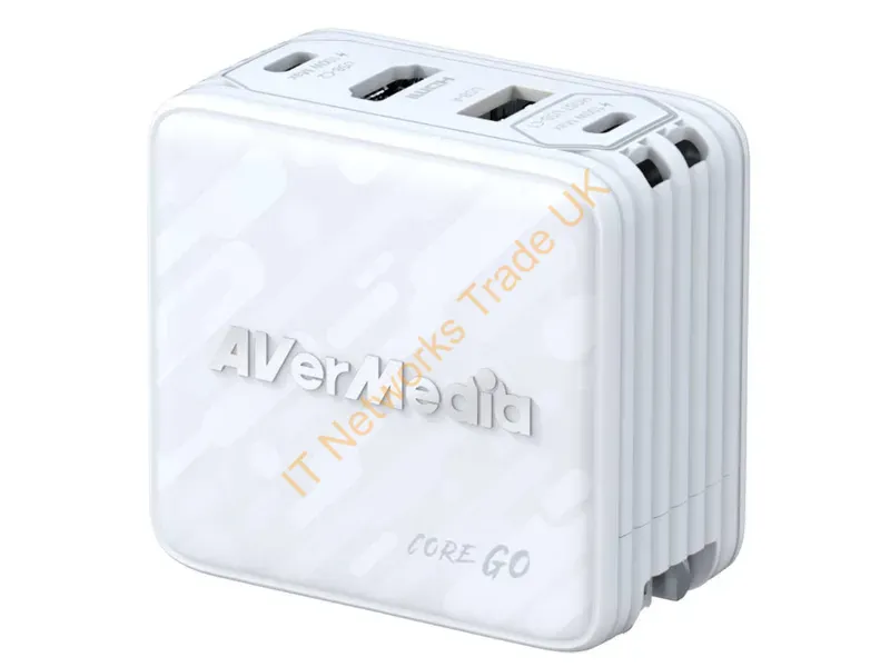 GC313(White) - Avermedia Gc313 Universal White Ac Fast Charging Indoor