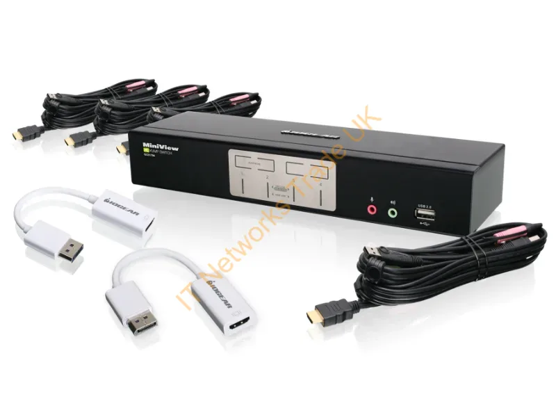 GCS1794DPKIT - Iogear Gcs1794Dpkit Kvm Switch Black,White