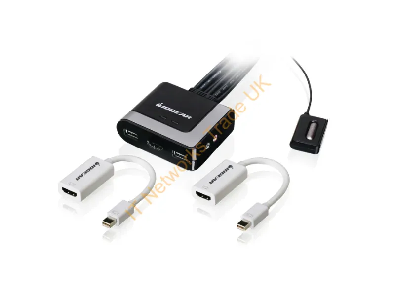 GCS62HMDPKIT - Iogear Gcs62Hmdpkit Kvm Switch Black,Grey