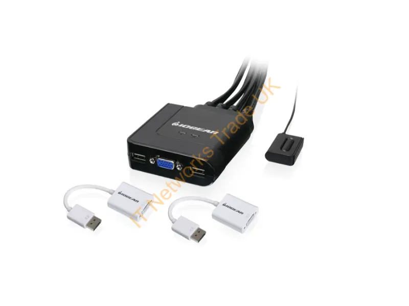 GCS72DPKIT - Iogear Gcs72Dpkit Kvm Switch Black