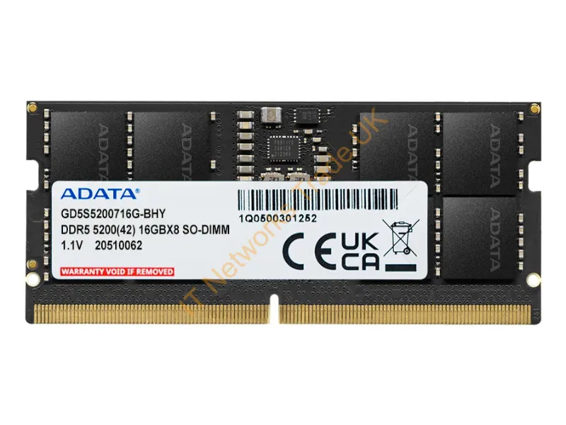 GD5S5200716G-SHY - Adata Gold Memory Module 16 Gb 1 X 16 Gb Ddr5