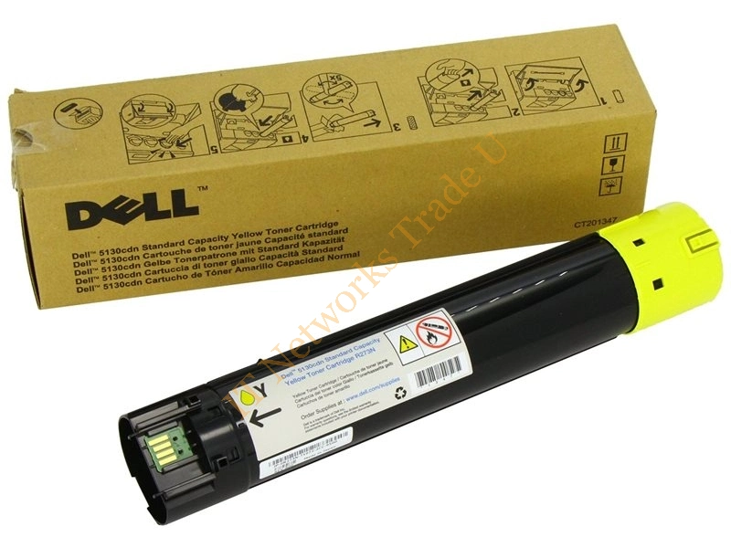 GD908 Dell Yellow Toner Cartridge  Laserjet Printer 5110CN