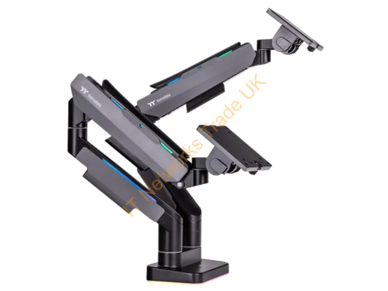GEA-MSR-DMSBLK-01 - Thermaltake Gea-Msr-Dmsblk-01 Monitor Mount / Stand 35" Desk Black, Gray
