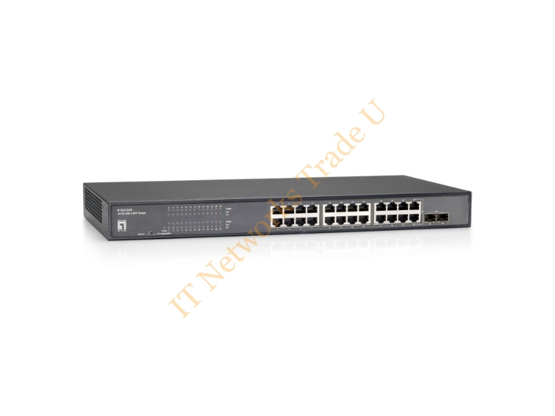GEU-2429 - LevelOne 26-Port Gigabit Ethernet Switch, 2 Ports SFP Network Switch