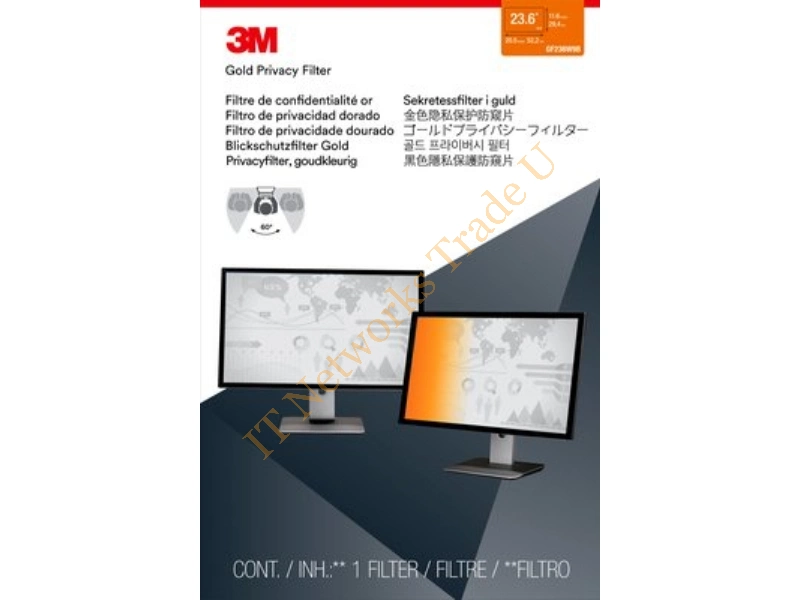 GF236W9B - 3M GF236W9B 23.6" Monitor Frameless display privacy filter Monitor Accessory