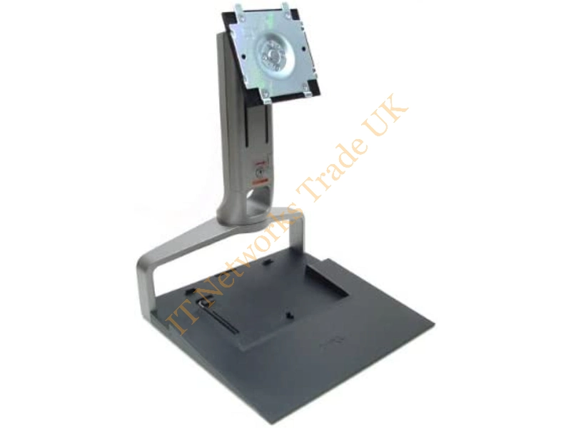 GG217 Dell E-Series Flat Panel Monitor Stand with Optional VESA Mounting Kit from 17-inch Upto 24-inch (SILVER and BLACK) Monitor Accessories