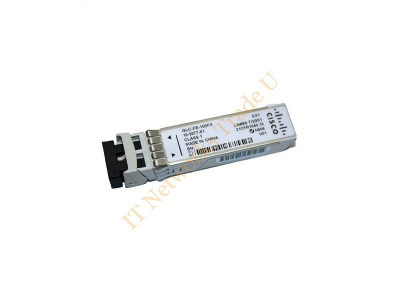 GLC-FE-100FX-1 Cisco 100Mbps 100Base-FX Multi-Mode Fiber 2km 1310nm Duplex LC Connector SFP Transceiver Module