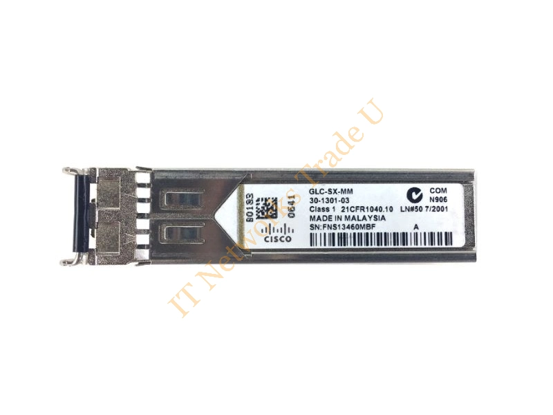 GLC-SX-MM= Cisco Multi-mode 1.25Gb/s 1000Base-SX Fiber 550m 850nm Duplex LC Connector SFP Transceiver Module
