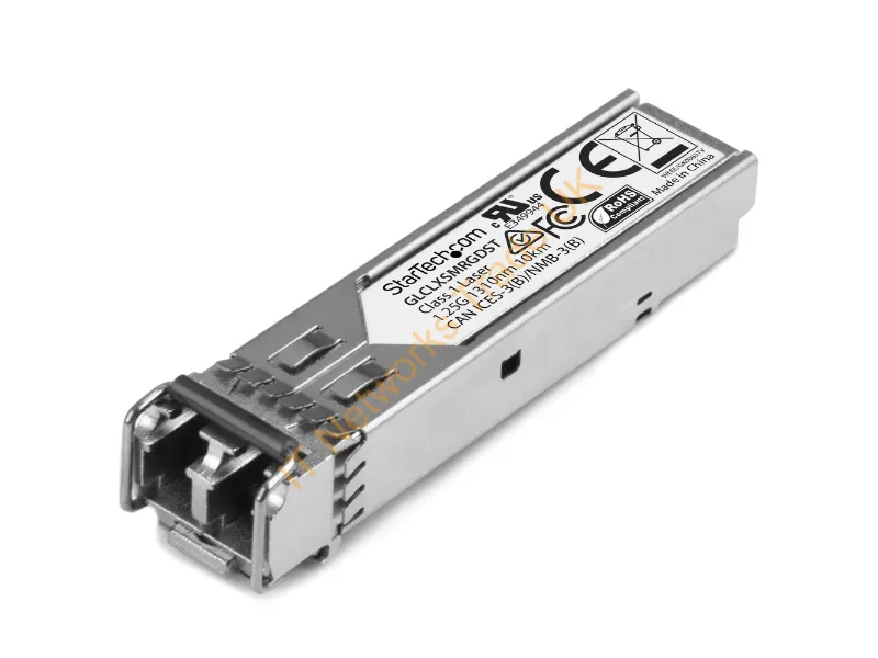 GLCLXSMRGDST - StarTech.com Gigabit Fiber 1000Base-LX SFP transceiver module Cisco GLC-LX-SM-RGD Compatible SM LC 10 km (6.2 mi)