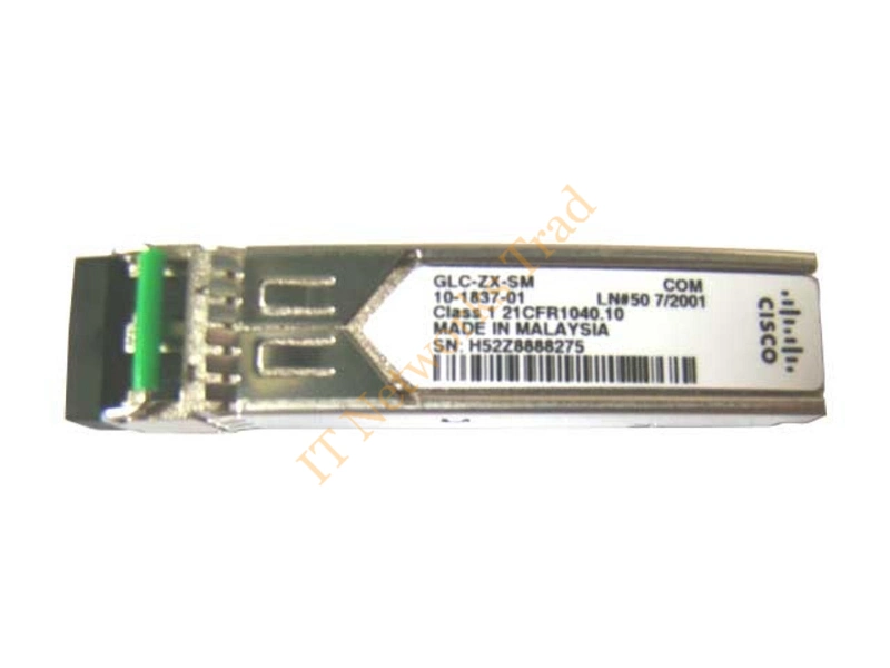 GLCZXSM1 Cisco 1Gb/s 1000Base-ZX Single-Mode Fiber 70km 1550nm Duplex LC Connector SFP Transceiver Module