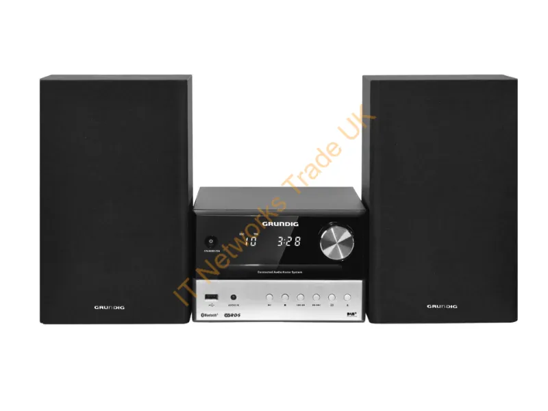 GLR7640 - Grundig CMS 3000 BT DAB+ Home audio micro system 30 W Black, Silver