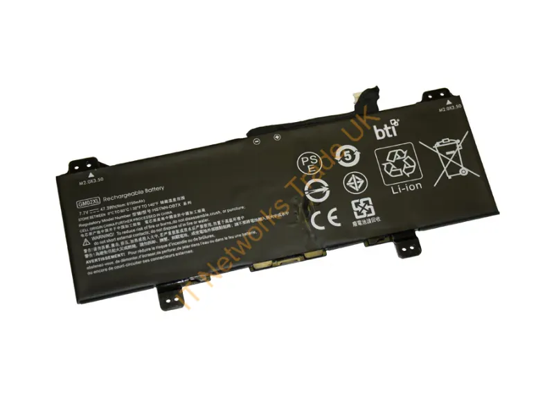 GM02XL-BTI - Bti Gm02Xl- Industrial Rechargeable Battery Lithium Polymer (Lipo) 6142 Mah 7.7 V