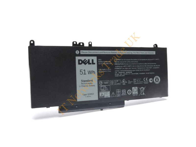 GM510 Dell 4-Cell Battery 51WHr 6980 Latitude E5450 5250 Laptop Battery